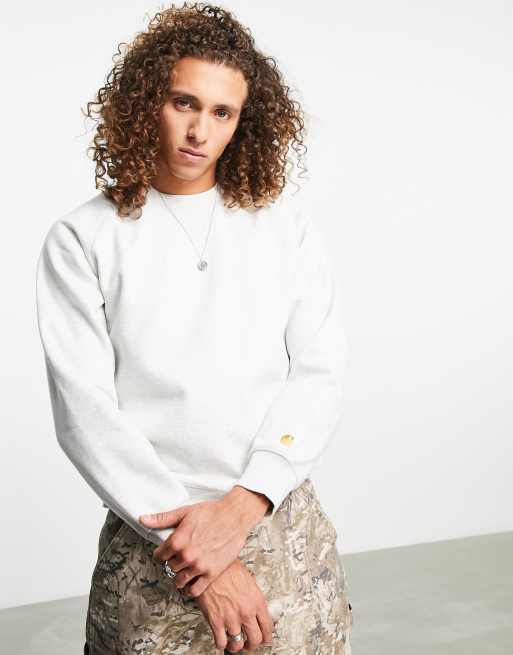 Carhartt WIP chase sweatshirt in grey