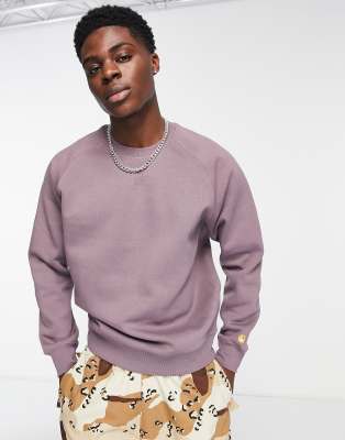 Carhartt WIP chase sweatshirt in lilac