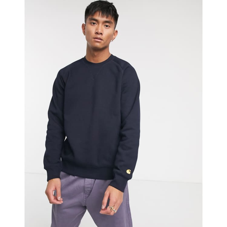 Carhartt WIP chase hoodie in navy