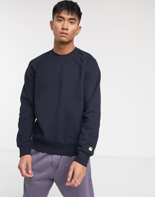 Carhartt WIP Chase sweatshirt in navy ASOS