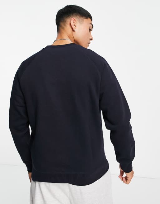Carhartt WIP chase sweatshirt in navy, 3 of 4