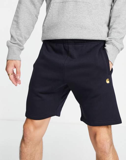 Carhartt WIP - Chase - Sweatshort in marineblauw