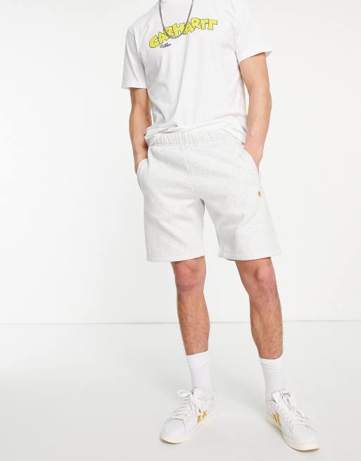 Carhartt WIP – Chase – Sweatshorts in Grau