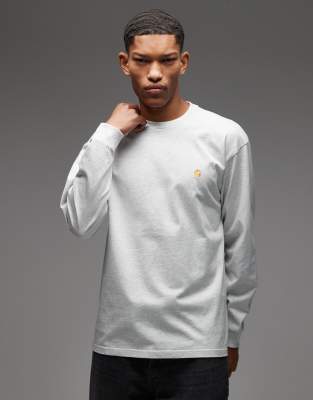 Carhartt WIP - Chase - T-shirt à manches longues - Gris