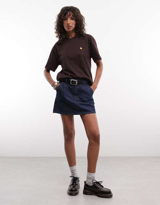Carhartt WIP Chase t-shirt i mörkbrun, 2 av 4