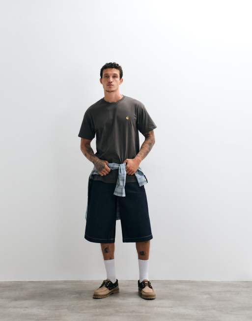 Carhartt WIP Chase T-shirt i mørkegrå, 2 af 5