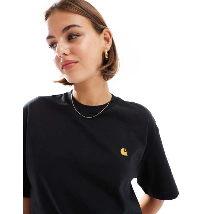 Carhartt WIP chase t-shirt in black | ASOS