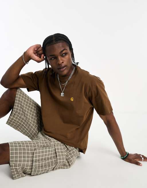 Carhartt WIP – Chase – T-Shirt in Braun
