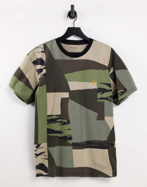 Carhartt WIP chase t-shirt in camo