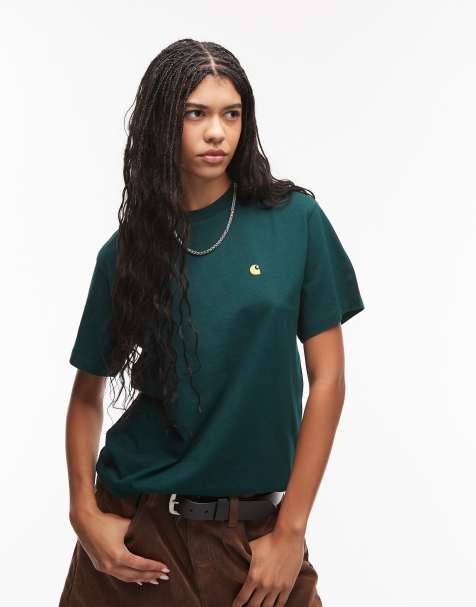 Carhartt WIP Chase t-shirt in dark green - view 1
