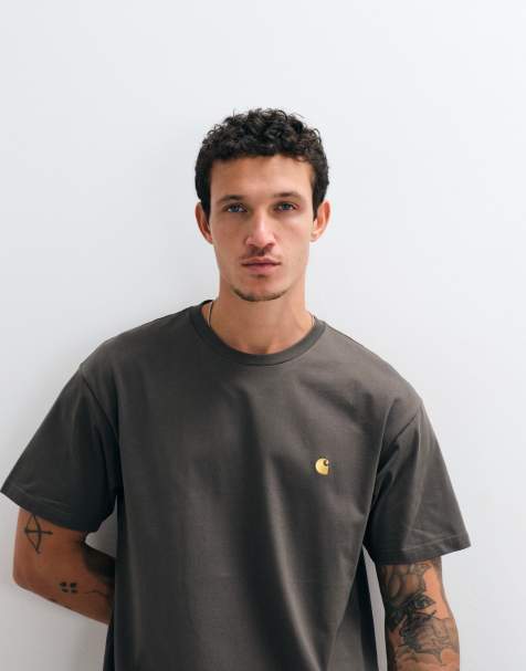 Carhartt WIP Chase T-shirt in donkergrijs - view 1