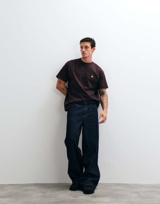 Carhartt WIP – Chase – T-Shirt in Dunkelbraun, 3 von 5