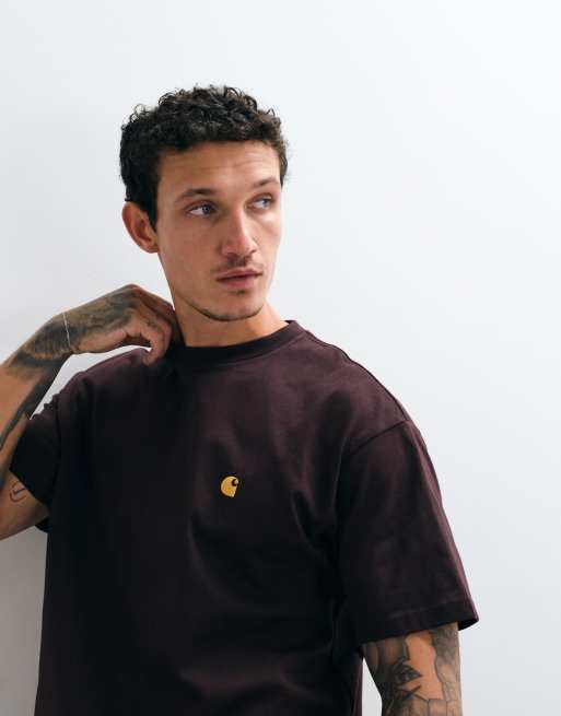 Carhartt WIP – Chase – T-Shirt in Dunkelbraun, 4 von 5