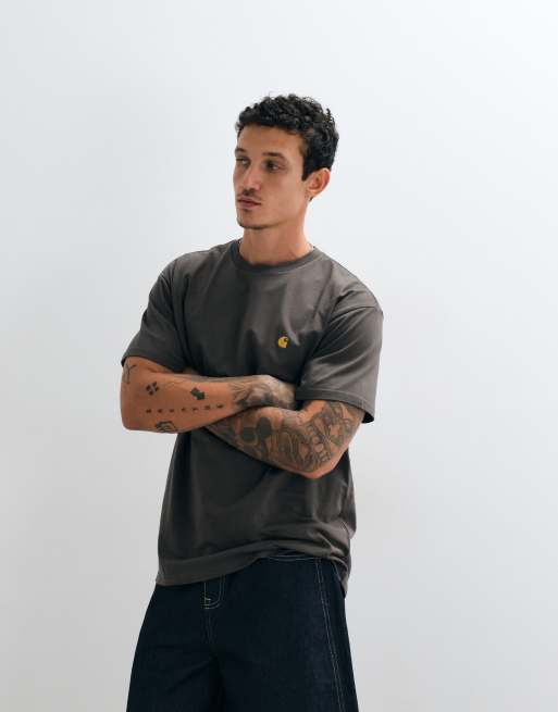 Carhartt WIP Chase T-Shirt in Dunkelgrau, 4 von 5