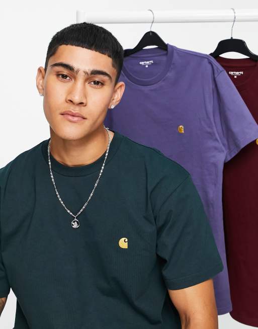 Carhartt WIP Chase t-shirt in green, 4 of 4