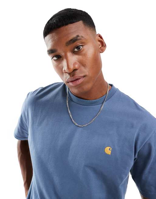 Carhartt WIP - Chase - T-shirt in groenblauw