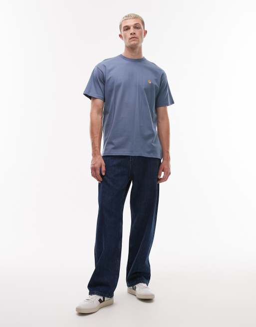Carhartt WIP - Chase - T-shirt in lichtblauw, 2 van 5