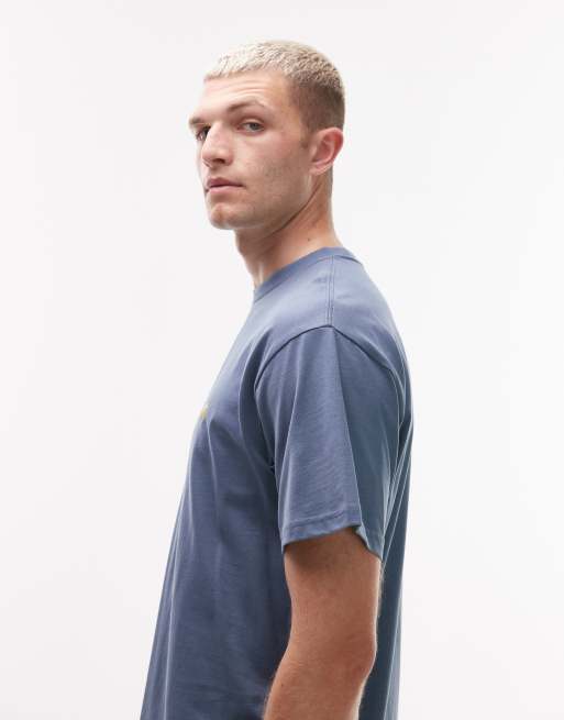 Carhartt WIP - Chase - T-shirt in lichtblauw, 4 van 5