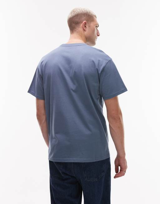 Carhartt WIP chase t-shirt in light blue | ASOS