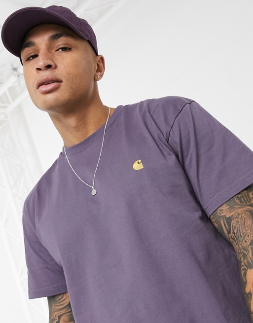 Carhartt WIP Chase t-shirt in lilac