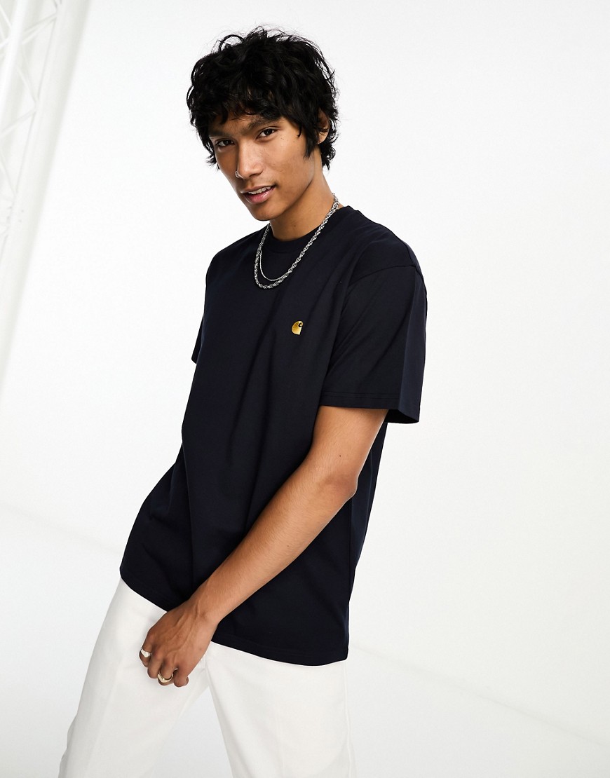 Carhartt WIP chase t-shirt in navy