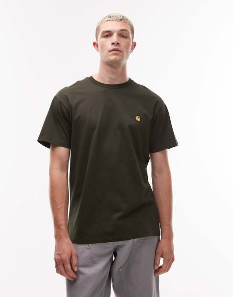 Carhartt WIP - Chase - T-shirt in olijfgroen - view 1