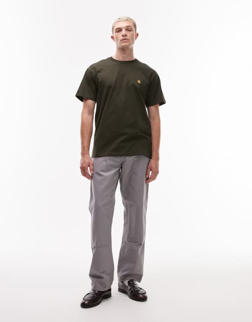 Carhartt WIP Chase t-shirt in olive green, 2 of 5