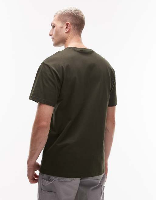 Carhartt WIP Chase t-shirt in olive green, 3 of 5