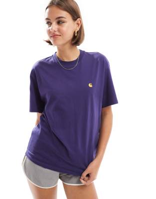 Carhartt WIP Chase t-Shirt in purple