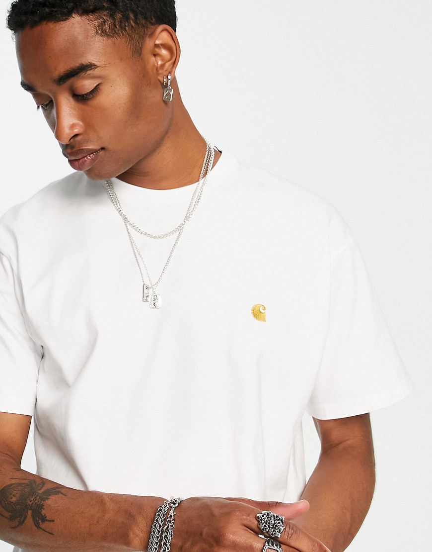 Carhartt WIP chase t-shirt in white