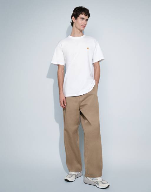 Carhartt WIP chase t-shirt in white, 6 of 10