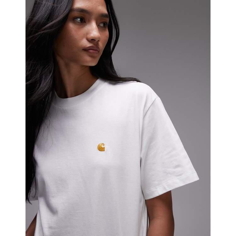 Carhartt WIP chase t-shirt in white | ASOS
