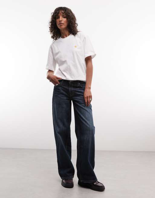 Carhartt WIP Chase t-shirt in white, 2 of 4