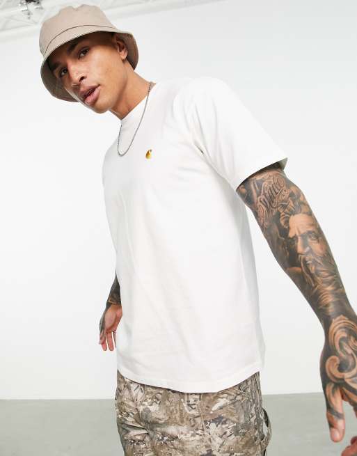 Carhartt WIP - Chase - T-shirt in wit