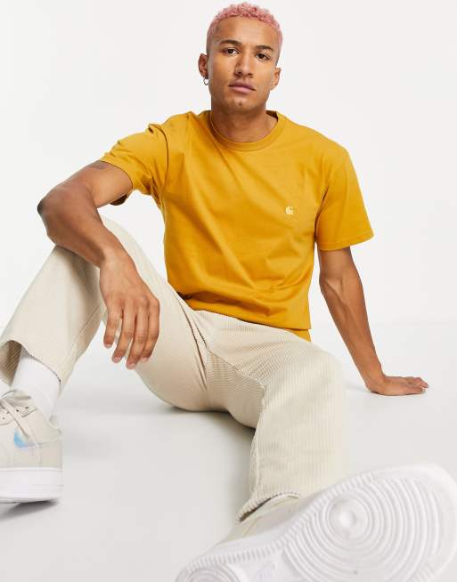 Yellow hot sale carhartt shirt