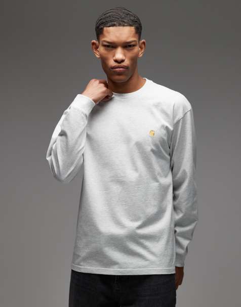 Carhartt WIP - Chase - T-shirt met lange mouwen in grijs - view 1