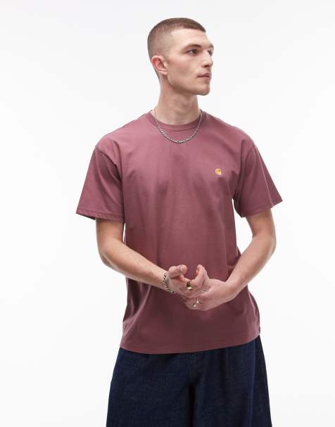 Carhartt WIP - Chase - T-shirt rosa crepuscolare - view 1