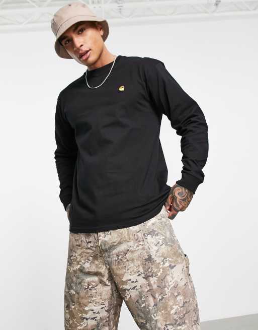 Carhartt WIP - Chase - Top met lange mouwen in zwart