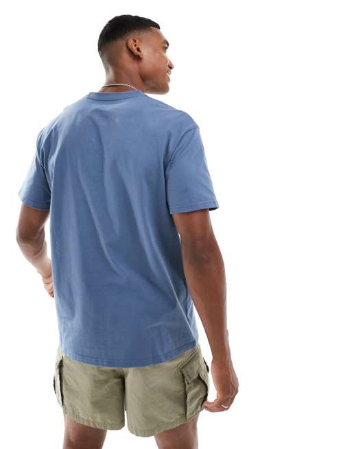 Carhartt WIP – Chase – Zielononiebieski T-shirt, 4 z 4