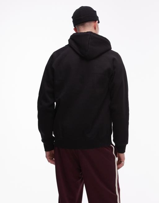 Carhartt WIP chase zip up hoodie in black