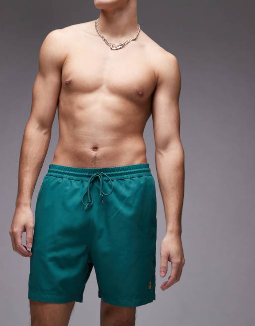 Carhartt WIP - Chase - Zwembroek in groen, 4 van 4