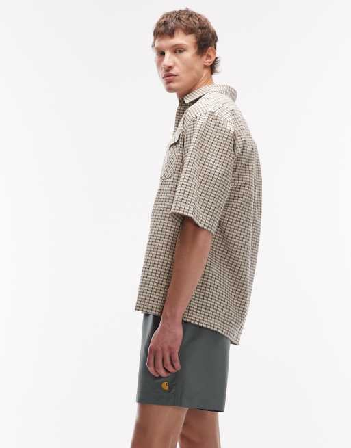 Carhartt WIP - Chase - Zwembroek in saliegroen, 3 van 5