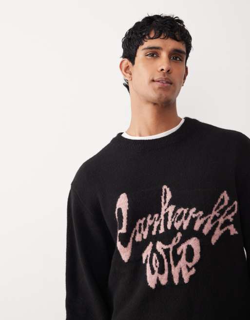 Carhartt WIP – Chedda – Czarny sweter, 3 z 4