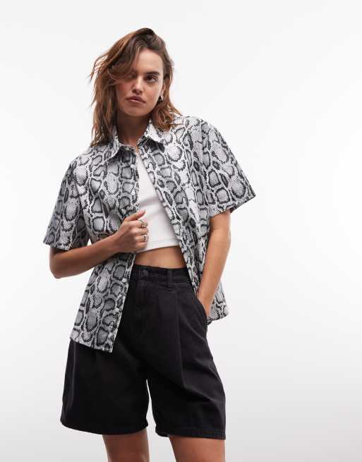 Carhartt WIP - Chemise à imprimé serpent - Gris multicolore