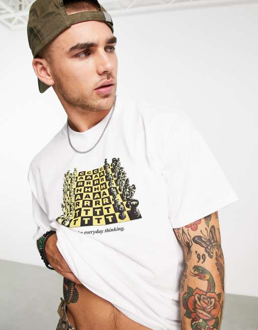 Carhartt WIP chessboard print t-shirt in white