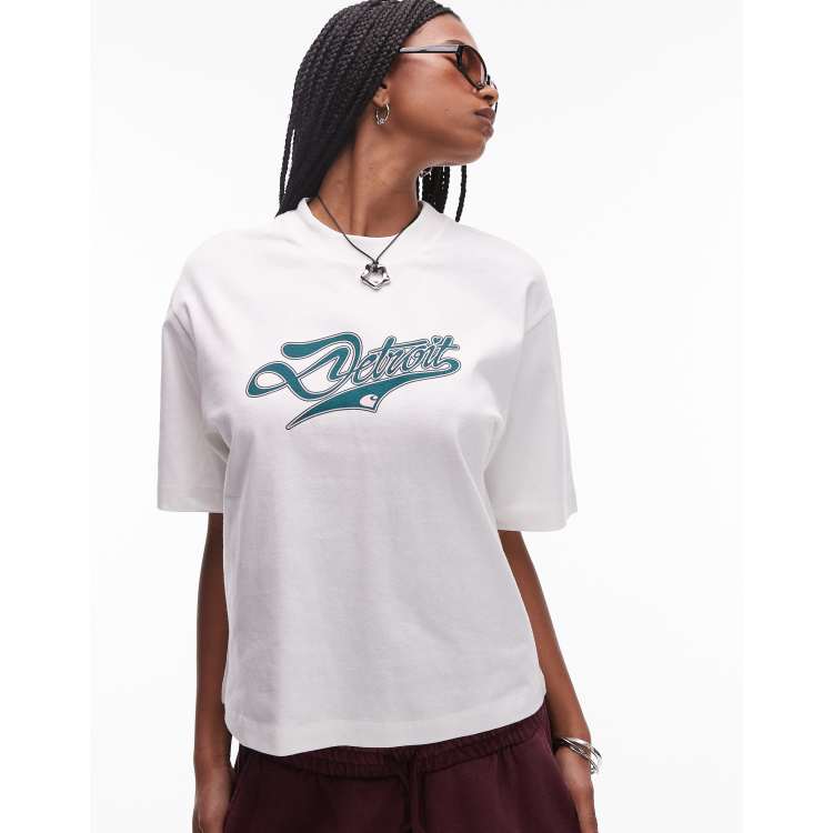 Carhartt WIP chest logo T-shirt in white | ASOS