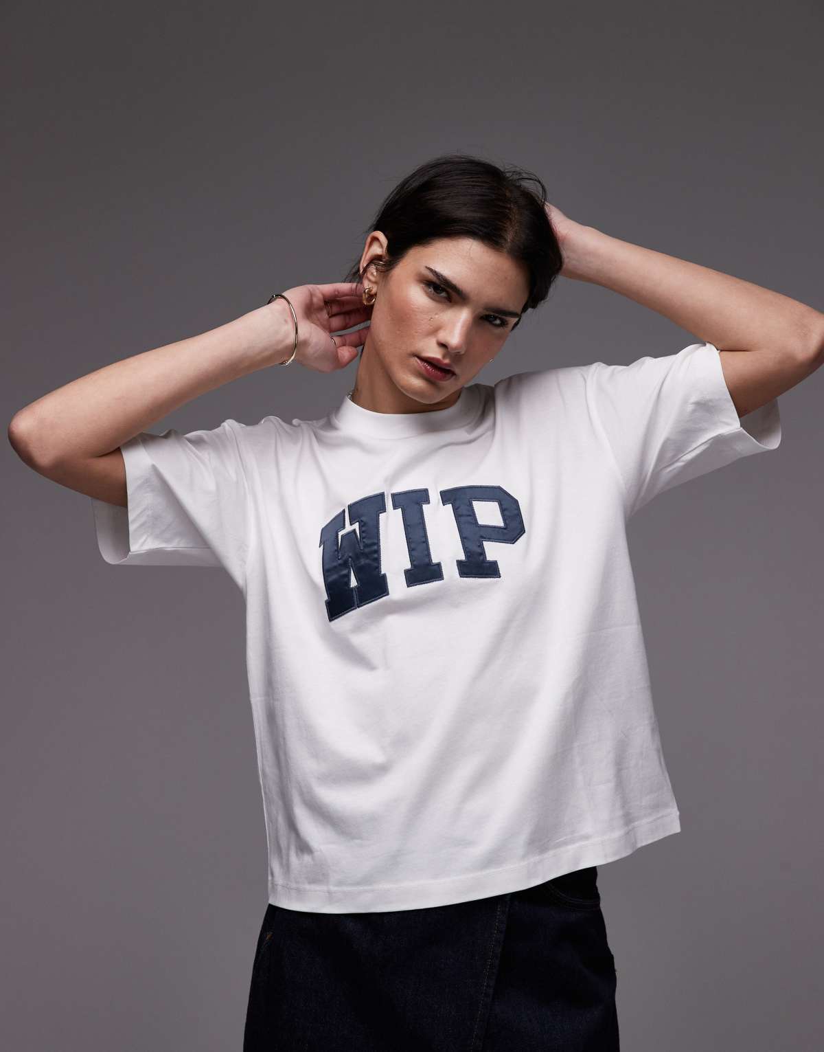 Carhartt WIP chest print varsity t-shirt in white