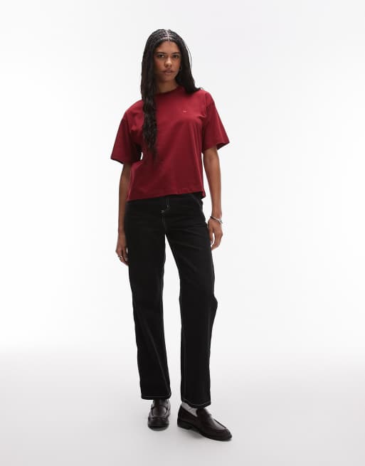 Carhartt WIP - Chester - Rød kortærmet T-shirt, 3 af 4