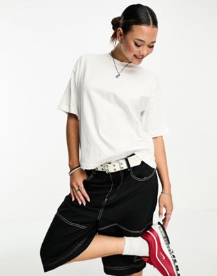 Carhartt WIP chester cropped t-shirt in white - ASOS Price Checker