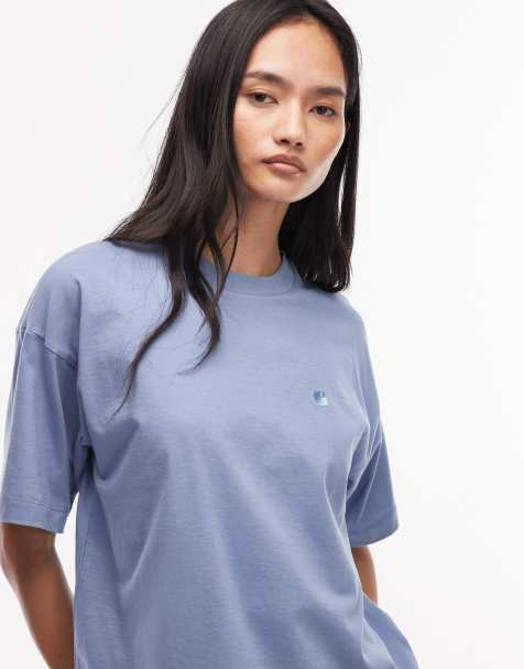 Carhartt WIP chester t-shirt in washed blue - view 1